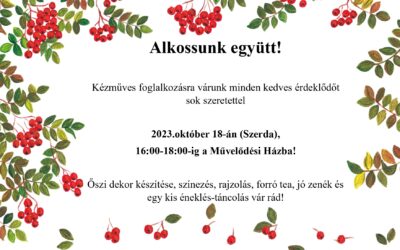 Kézműves foglalkozás