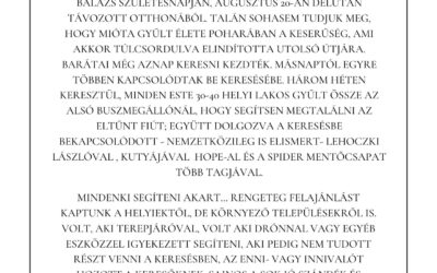 Tóth Balázs emlékére