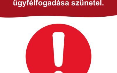 Ügyfélfogadási szünet
