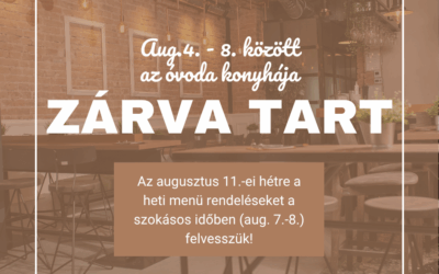 Az óvoda konyhája zárva tart