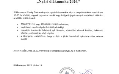 Nyári diákmunka